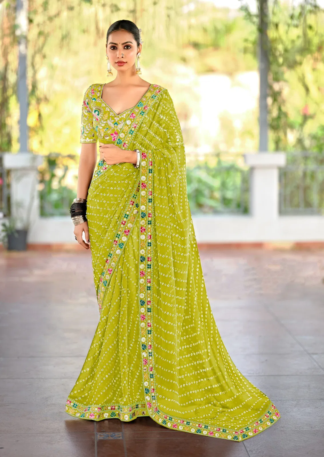 Lisha By Stavan Heavy Georgette Designer Wear Saree Suppliers In India